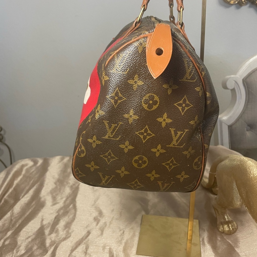 Authentic LOUIS Vuitton Speedy Bag with young artists painting - Picture 2 of 5